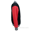 Custom Men Embroidered Woolen Leather Sleeve Varsity Jacket